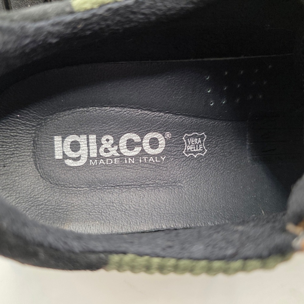 Igi&Co Womens Corduroy Suede Leopard Platform Sneakers Made in Italy Size 40 - Picture 7 of 12
